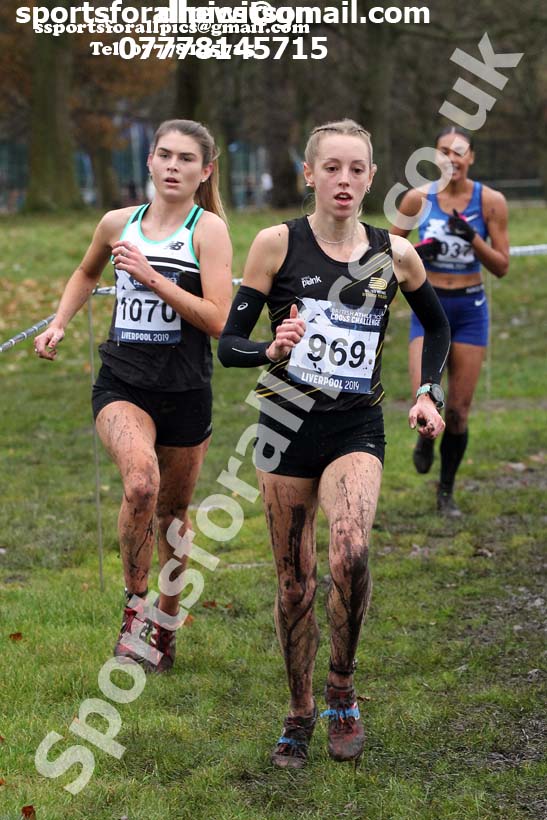 Senior and under-23 women, 2019 European Cross Country Trials and British Cross Challenge, Sefton Park, Liverpool.  Photo: David T. Hewitson/Sports for All Pics